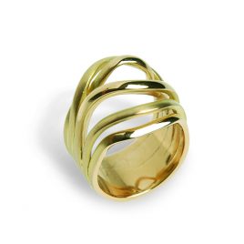 Anillo Algas Oro Amarillo